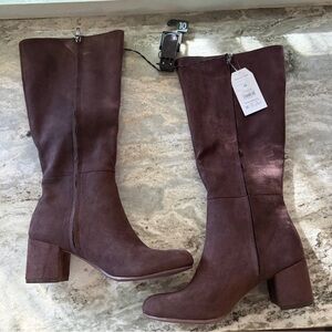 Time & Tru Brown Heeled Boots